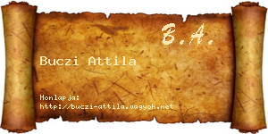 Buczi Attila névjegykártya